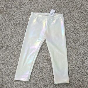 Old Navy White Shimmery Leggings